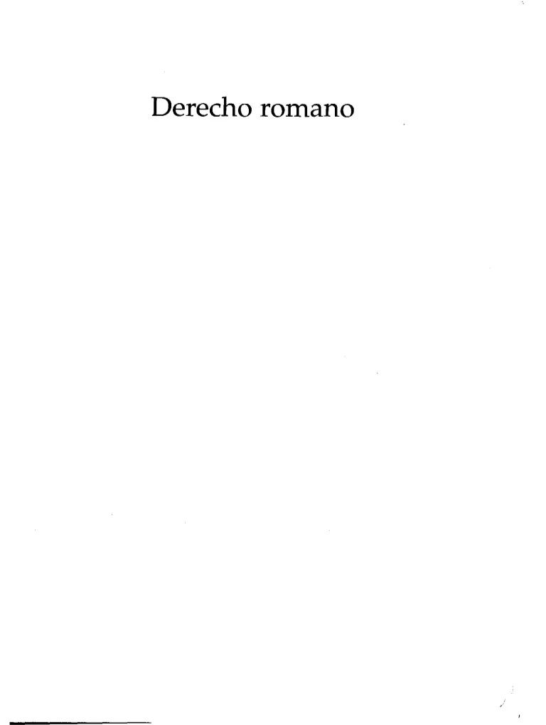 Derecho Romano